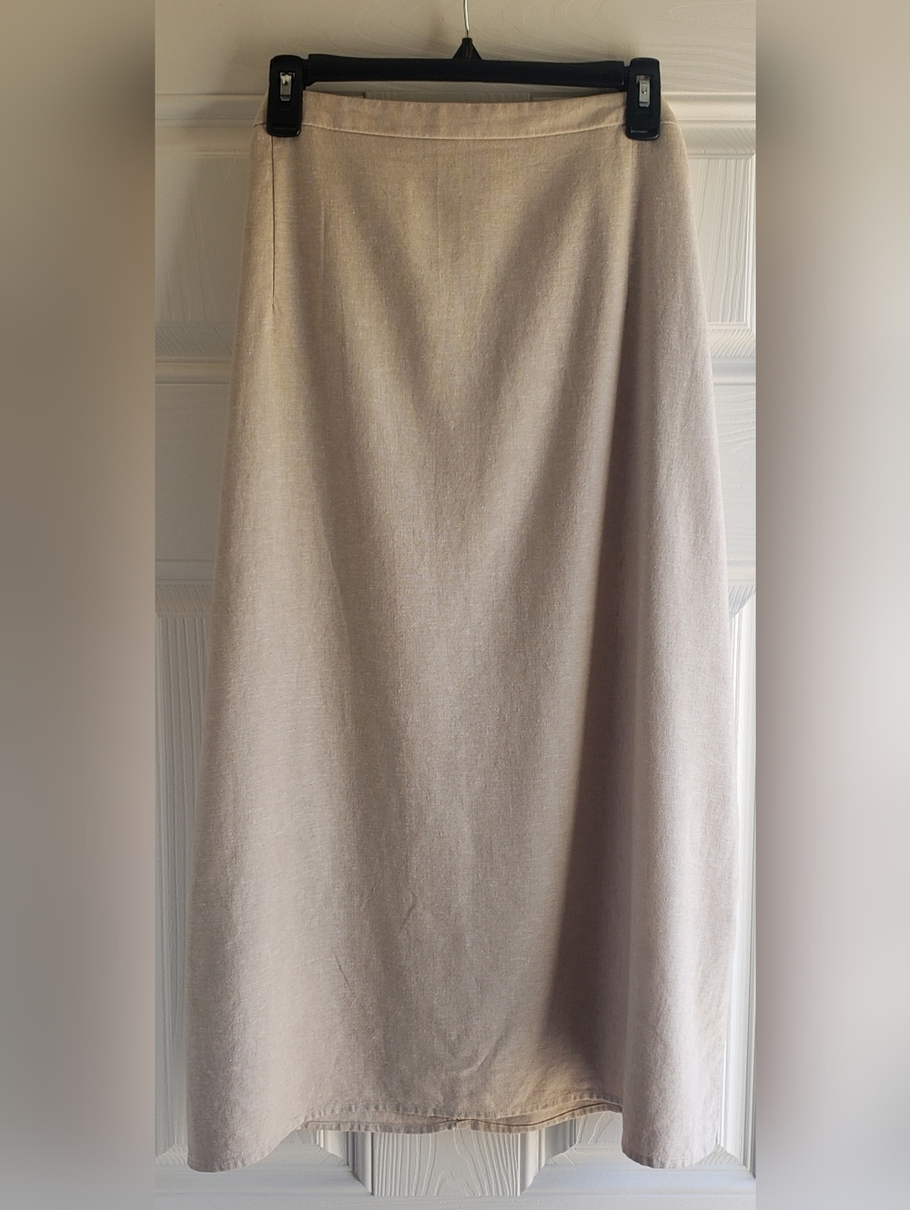 Old Navy Womens XXLarge Linen Blend Midi Skirt Tan Neutral Side Slit